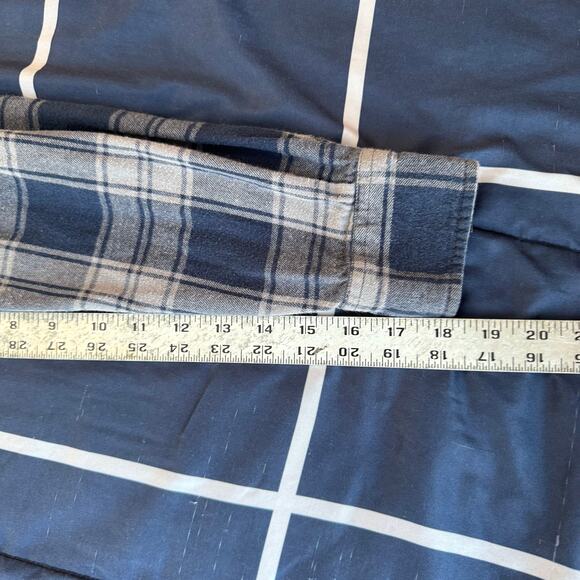 Faded Glory Plaid Flannel Button-Up Shirt Men’s Small 100% Cotton - Picture 7 of 8